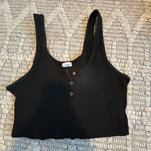 Garage black tank top